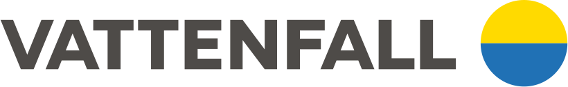 Vattenfall logo - Internationale energieleverancier met gele en blauwe branding